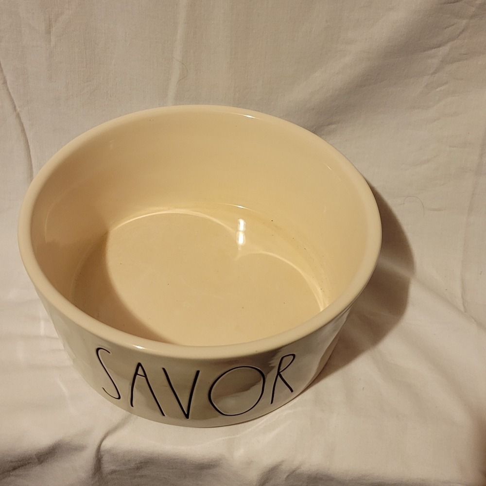 Large Rae Dunn SAVOR Bowl - Picture 2 of 3